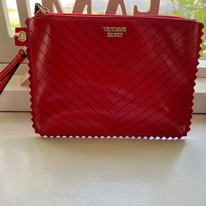 Red Victorias Secret wristlet
